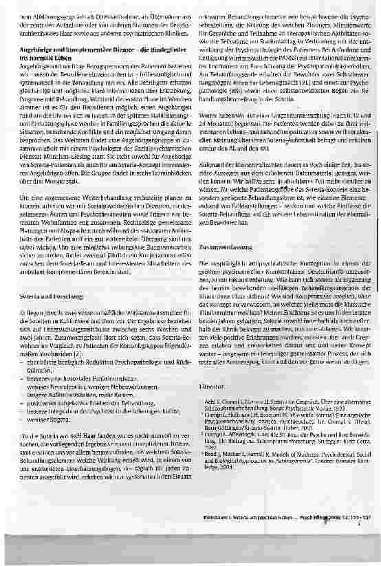 Vorschauseite 5: Soteria am psychiatrischen Krankenhaus