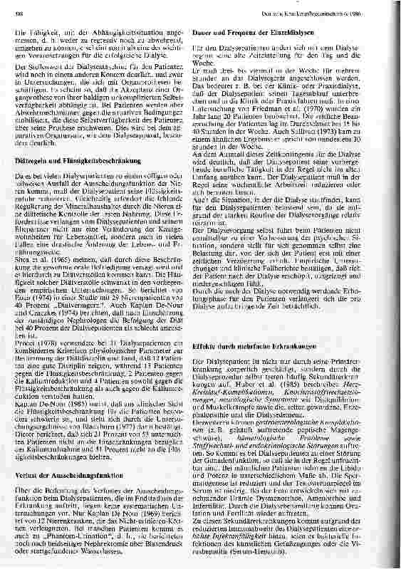 Vorschauseite 3: Die psychische Situation des Dialysepatienten