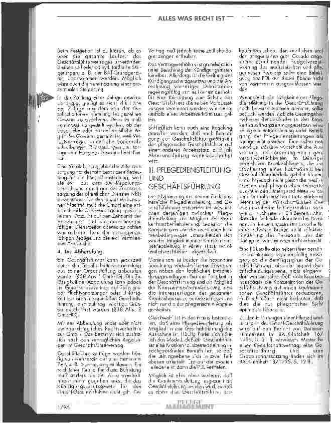 Vorschauseite 2: Die Pflegedienstleitung als Mitglied in der Geschäftsführung einer GmbH