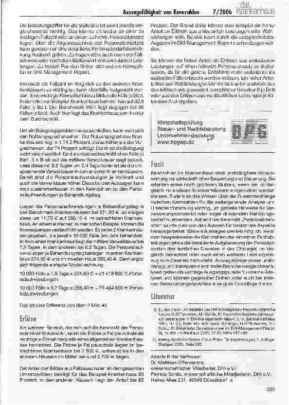 Vorschauseite 3: Erhöhung der Aussagefähigkeit von Kennzahlen durch Branchenvergleiche am Beispiel der Personalintensität