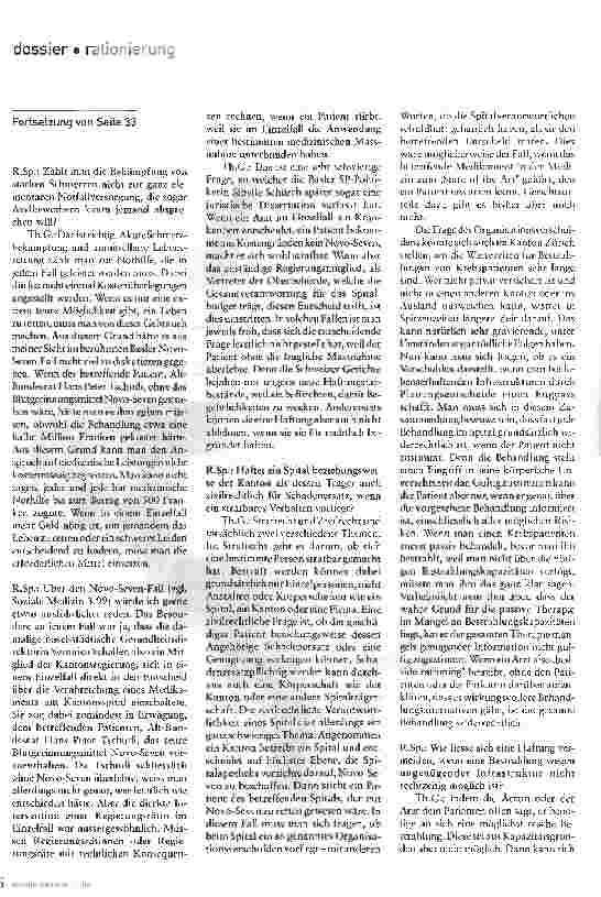 Vorschauseite 5: Kritische Gedanken zu einer Rationierung der MedizinEs gibt einen Rechtsanspruch auf Gesundheitsversorgung