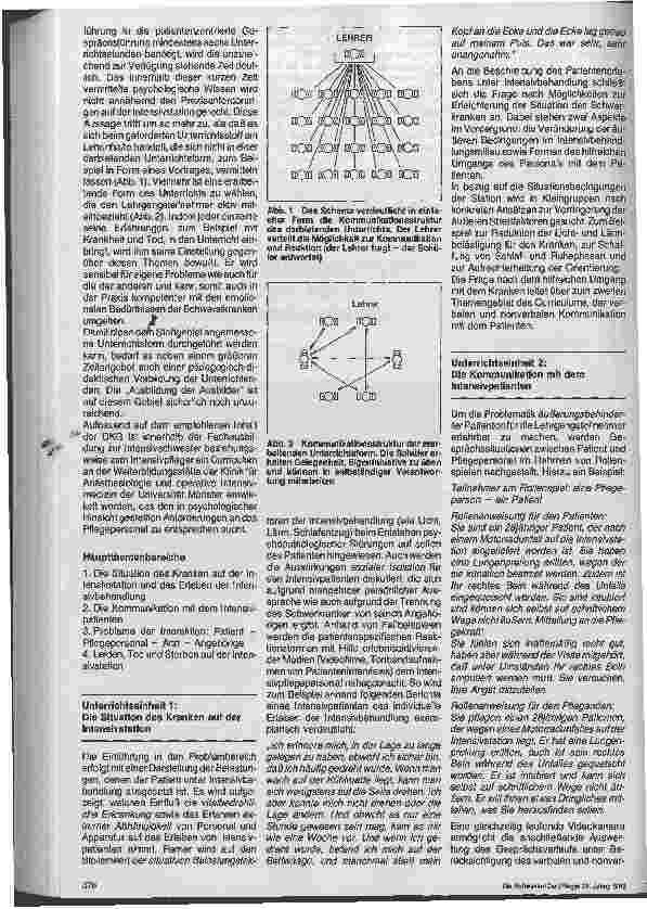 Vorschauseite 2: Psychosomatische Lehrinhalte in der Weiterbildung von Intensivpflegepersonal
