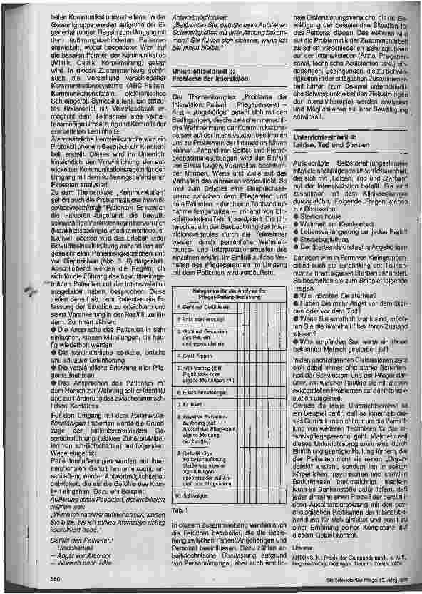 Vorschauseite 4: Psychosomatische Lehrinhalte in der Weiterbildung von Intensivpflegepersonal