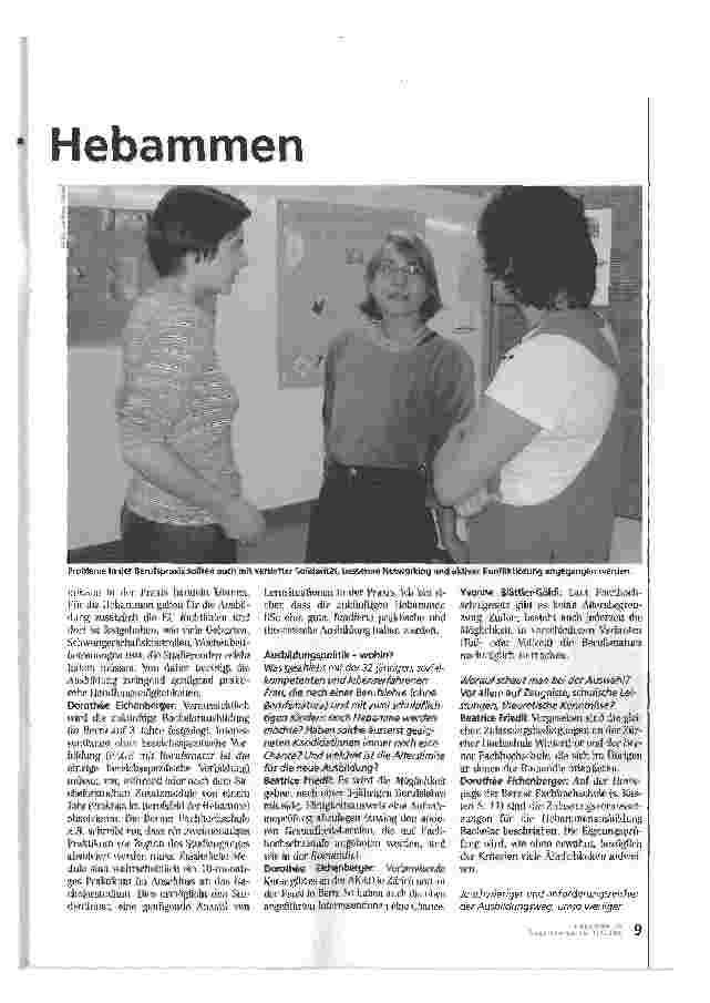 Vorschauseite 2: Reaktionen praktizierender Hebammen