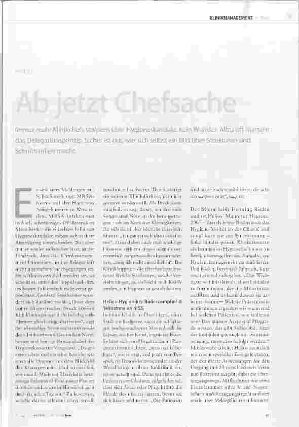 Vorschauseite 2: Ab jetzt Chefsache