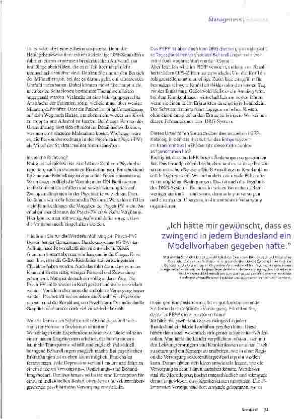 Vorschauseite 2: Psych-Entgeltsystem Wir brauchen einen neuen Aufbruch