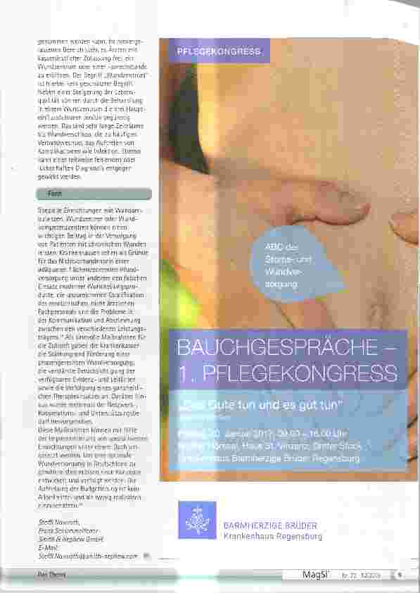 Vorschauseite 5: Ambulante Wundzentren Ein vielversprechender Lösungsansatz in der Versorgung von Menschen mit chronischen Wunden