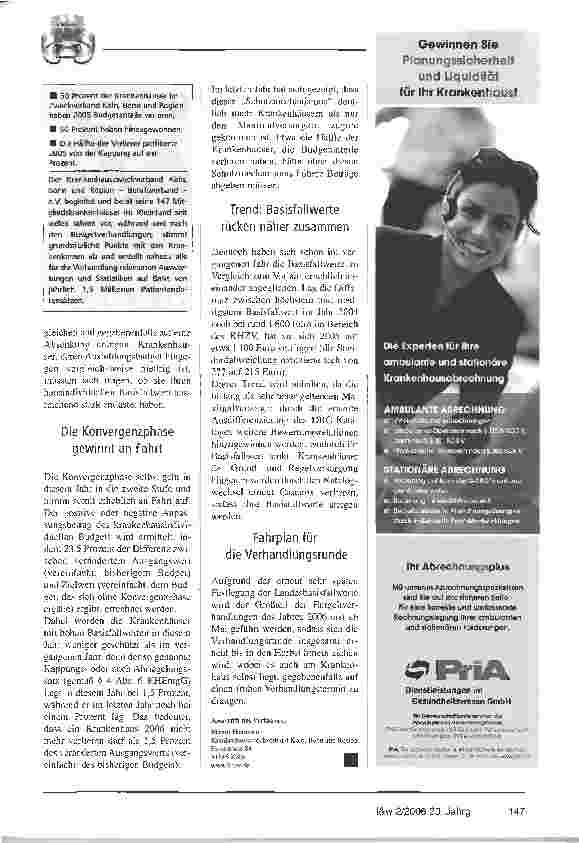 Vorschauseite 6: Entgeltverhandlungen 2006Nächster Schritt auf dem Weg zu gleichen Preisen: Die Konvergenzphase gewinnt an Fahrt