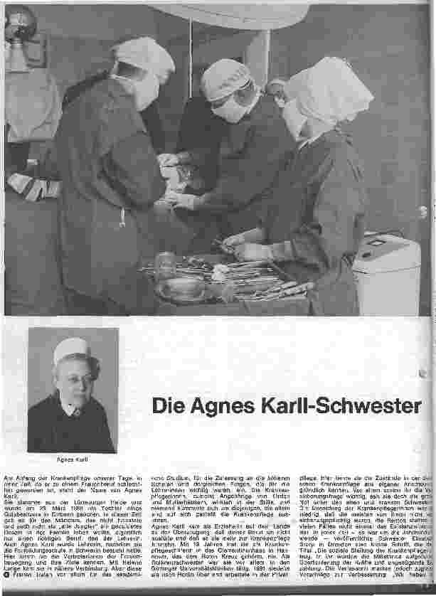 Vorschauseite 1: Die Agnes Karll-Schwester