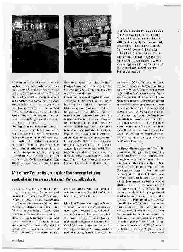 Vorschauseite 2: MALTESERTRÄGERGESELLSCHAFTAbschied vom Ölkännchen-Geschäft