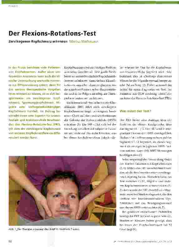 Vorschauseite 1: Der Flexions-Rotations-Test