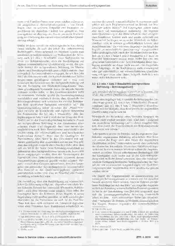 Vorschauseite 2: Das Erste Gesetz zur Änderung des Wissenschaftszeitvertragsgesetzes (WissZeitVG) und seine Auswirkungen auf die Personalpraxis der Universitätsklinika