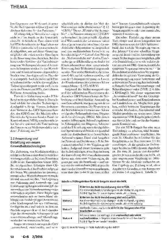 Vorschauseite 3: Die Nutzenbewertung von nichtmedikamentösen Untersuchungsund Behandlungsmethoden