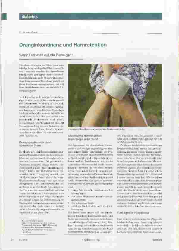 Vorschauseite 1: Dranginkontinenz und Harnretention