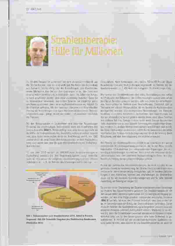 Vorschauseite 1: Strahlentherapie: Hilfe für Millionen