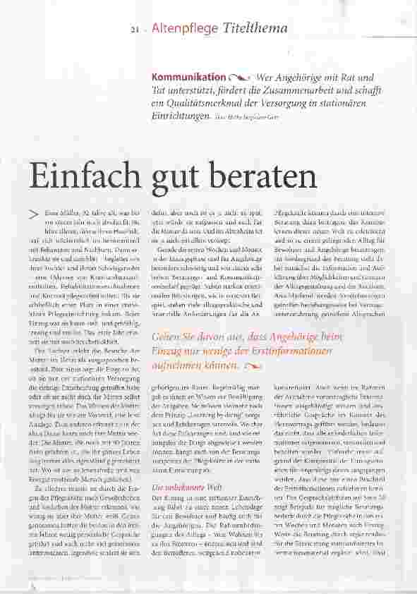 Vorschauseite 1: Einfach gut beraten