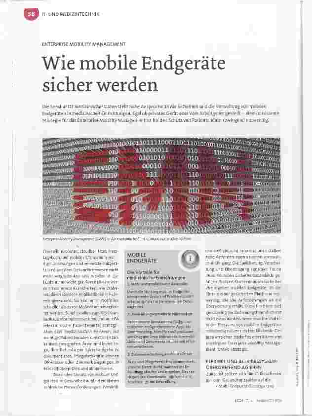 Vorschauseite 1: Wie mobile Endgeräte sicher werden