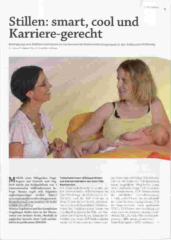 Vorschauseite 1: Stillen: smart, cool und Karriere-gerecht