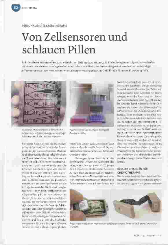 Vorschauseite 1: Von Zellsensoren und schlauen Pillen