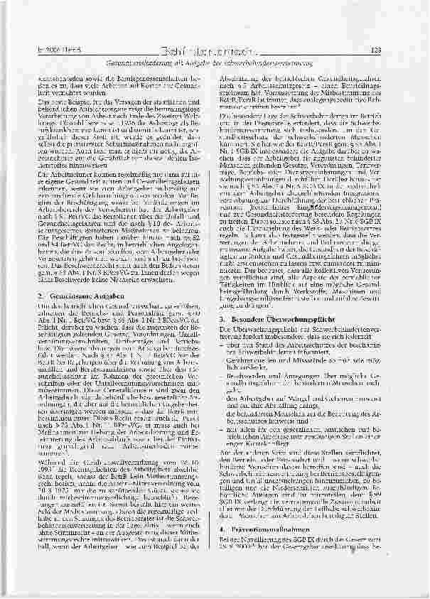 Vorschauseite 2: Gesundheitsförderang als Aufgabe der Schwerbehindertenvertretung