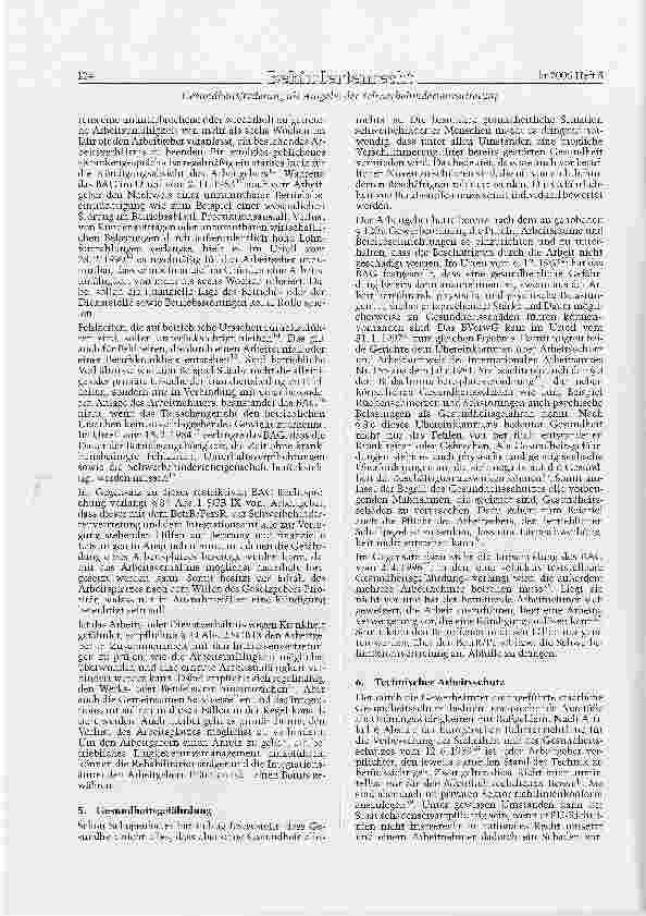 Vorschauseite 3: Gesundheitsförderang als Aufgabe der Schwerbehindertenvertretung