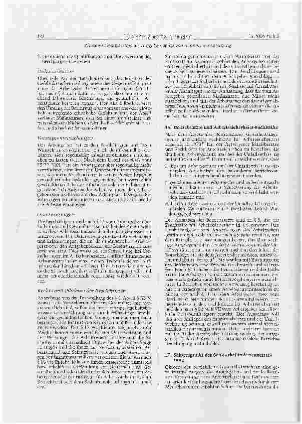 Vorschauseite 6: Gesundheitsförderang als Aufgabe der Schwerbehindertenvertretung