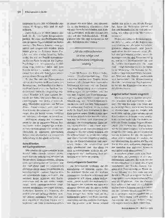 Vorschauseite 3: Verhandeln statt behandelnDie Berliner Krisenpension für psychisch kranke Menschen