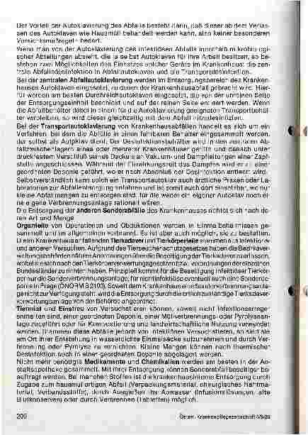 Vorschauseite 5: Entsorgung von Krankenhausabfällen Fortsetzung und Schluß