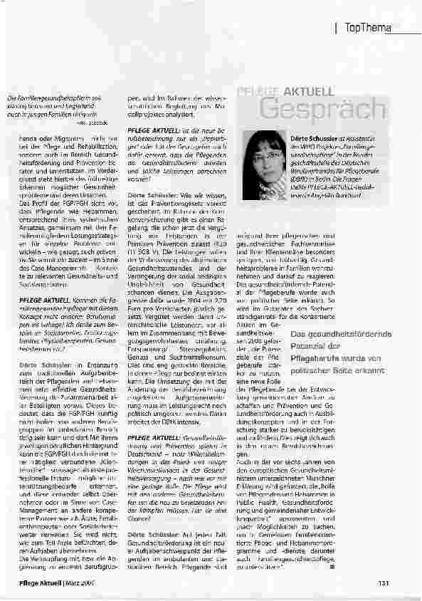 Vorschauseite 2: Die Familie als neues Pflegezentrum?