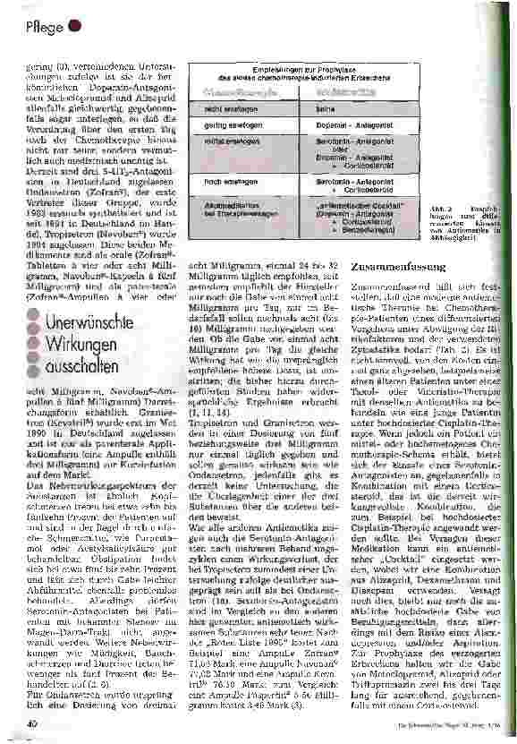 Vorschauseite 5: Übelkeit und Erbrechen bei zytostatischer Tumortherapie