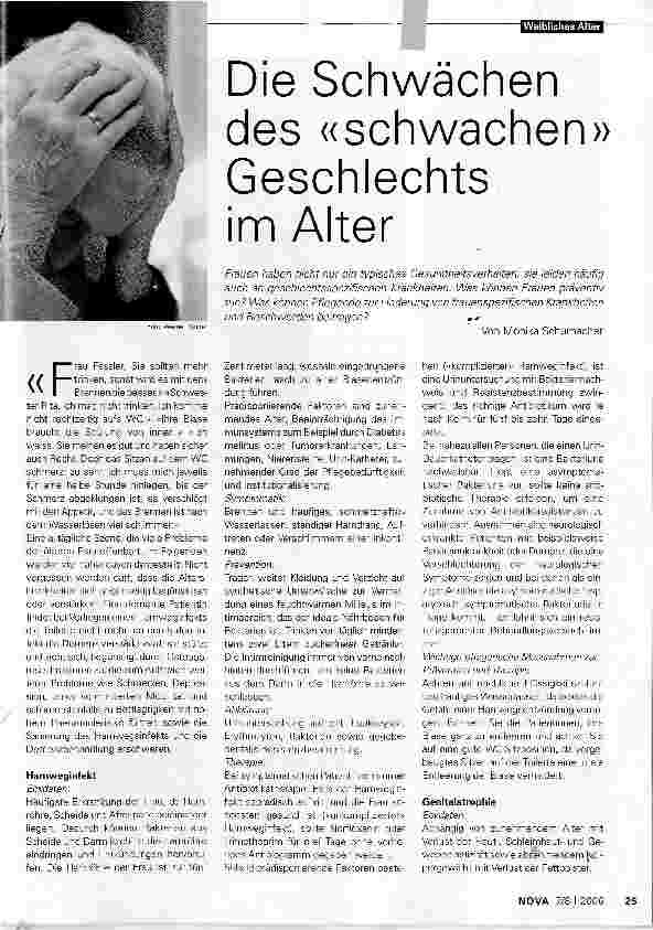 Vorschauseite 1: Die Schwächen des schwachen Geschlechts im Alter