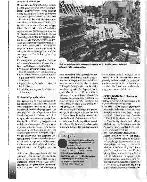 Vorschauseite 2: Aul die Zukunft bauenWas bei der Finanzierungsplanung von Neuund Umbauten zu beachten ist