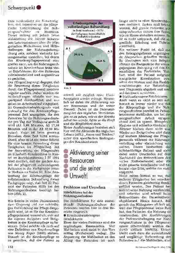Vorschauseite 2: Pflegerische Unterstützung der Nahrungsaufnahme bei alten Patienten