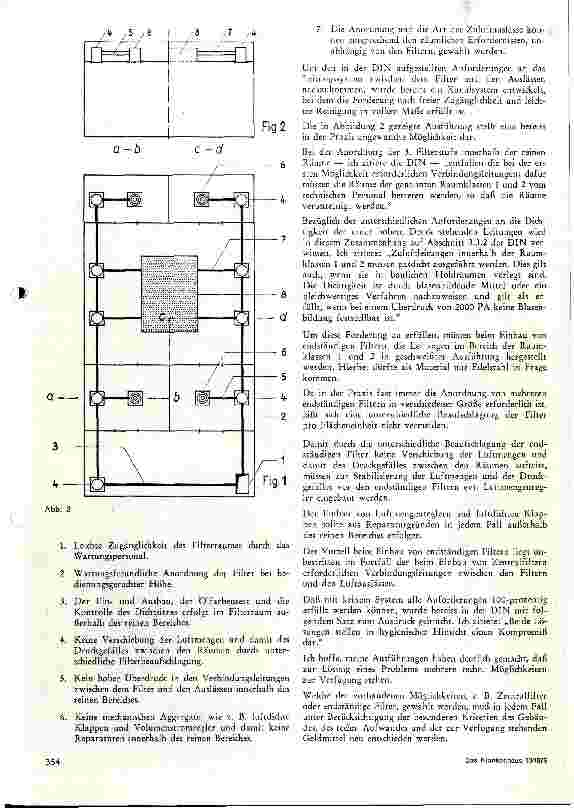 Vorschauseite 2: Probleme bei der Anordnung und beim Einbau von Zentral und endständigen Schwebstofffiltern der Güteklasse R und S als 3 Filterstufe für