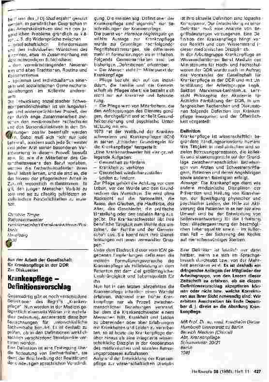 Vorschauseite 2: Entfaltung sozialistischer Schwesternpersönlichkeiten im Arbeitskollektiv