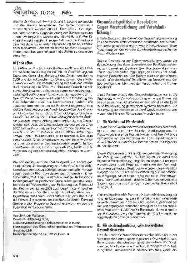 Vorschauseite 4: Ein absurdes Gesetzgebungsverfahren - Die Widerstände im System nehmen zu