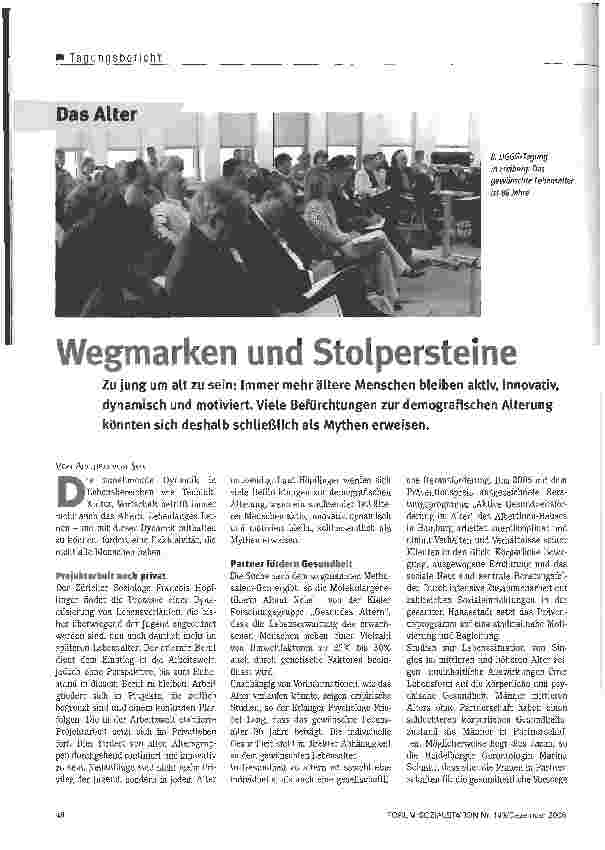 Vorschauseite 1: Wegmarken und Stolpersteine