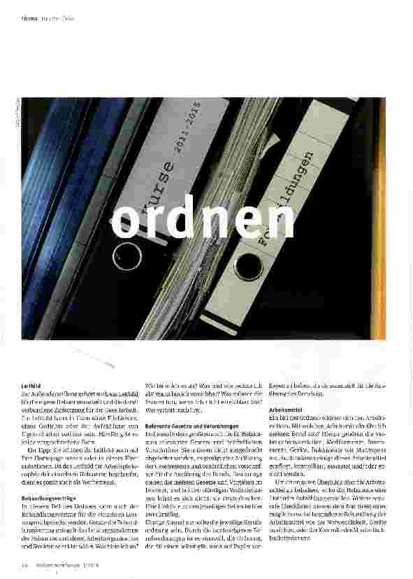Vorschauseite 3: Sammeln, ordnen, abheften - fertig ist das QM