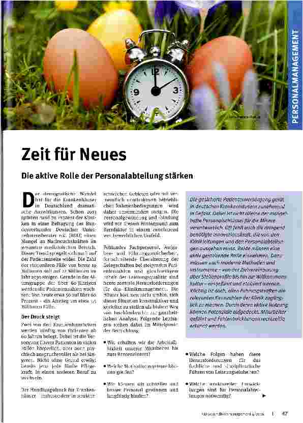 Vorschauseite 1: Zeit für Neues