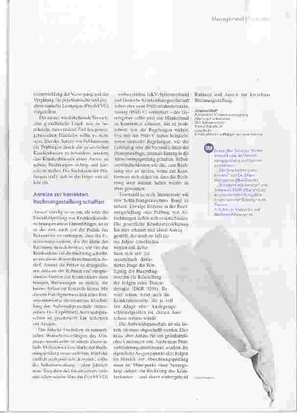 Vorschauseite 2: /&w-Serie: Abrechnungsprüfung Scheitern mit Ansage