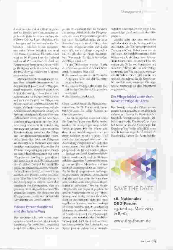 Vorschauseite 2: Attraktivität der Pflegeberufe Klasse statt Masse