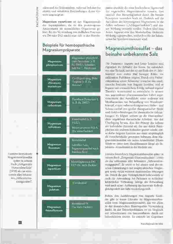 Vorschauseite 3: Magnesium-Salze in der naturheilkundlichen Therapie