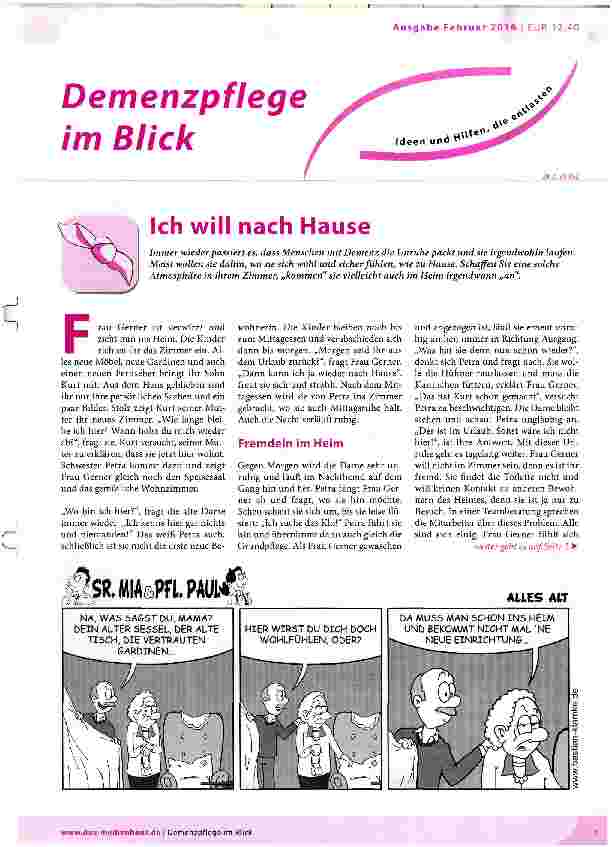 Vorschauseite 1: Ich will nach Hause