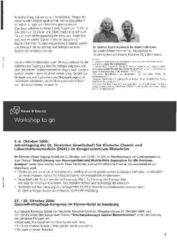 Vorschauseite 2: Tuberkulose... wieder auf dem Vormarsch