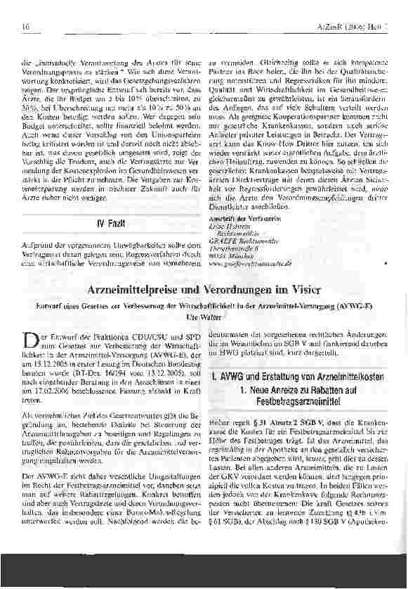 Vorschauseite 4: Der Vertragsarzt in der Zwickmühle