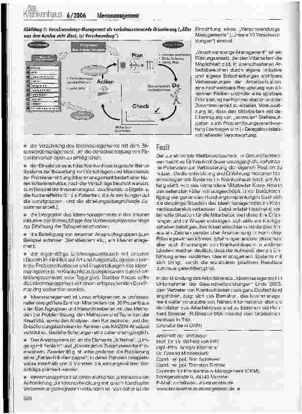 Vorschauseite 4: Ideenmanagement im KrankenhausStatus quo und Entwicklungsmöglichkeiten in der Praxis