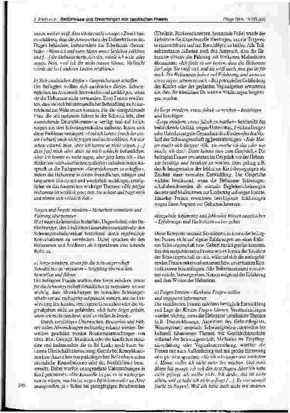 Vorschauseite 5: Bedürfnisse und Erwartungen von tamilischen Frauen in der Schwangerenvorsorge eines Schweizer Universitätsspitals