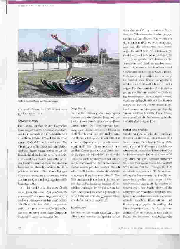 Vorschauseite 5: Effekte eines sensomotorischen Trainings auf der SlackNut auf die Performance bei Fußballspielern