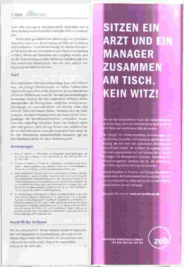 Vorschauseite 6: Unterstützung für die Investitions-planung im Krankenhaus