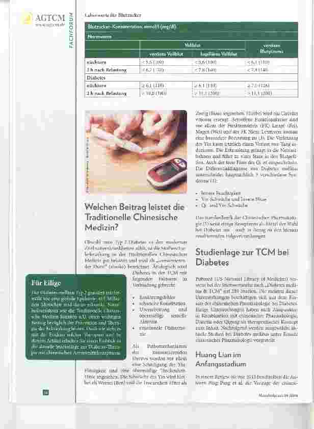 Vorschauseite 2: Behandlung des Typ-2-Diabetes mit Traditioneller Chinesischer Medizin